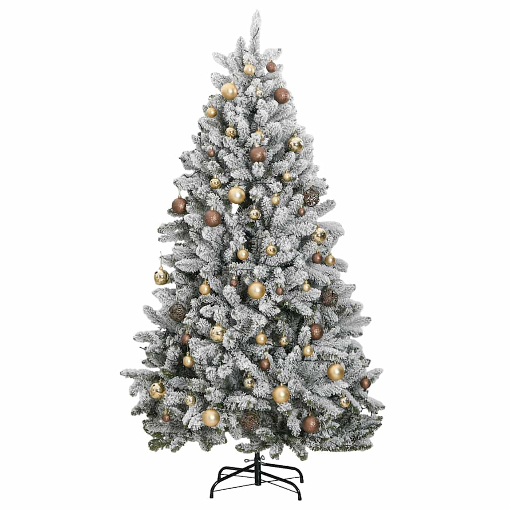 Vidaxl Árbol De Navidad Artificial Con Bisagras 300 Led Y Bolas 300 Cm_3