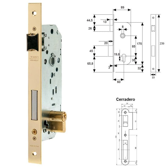 Cerradura Tesa 2030-hl/60_1