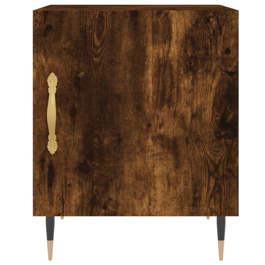 Mesitas Noche 2 Uds Madera Ingeniería Roble Ahumado 40x40x50 Cm_3