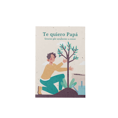 Postal Plantable Te Quiero Papá Con Semillas De Manzanilla – Detalle Original Que Florece Con Amor | Resetea_0