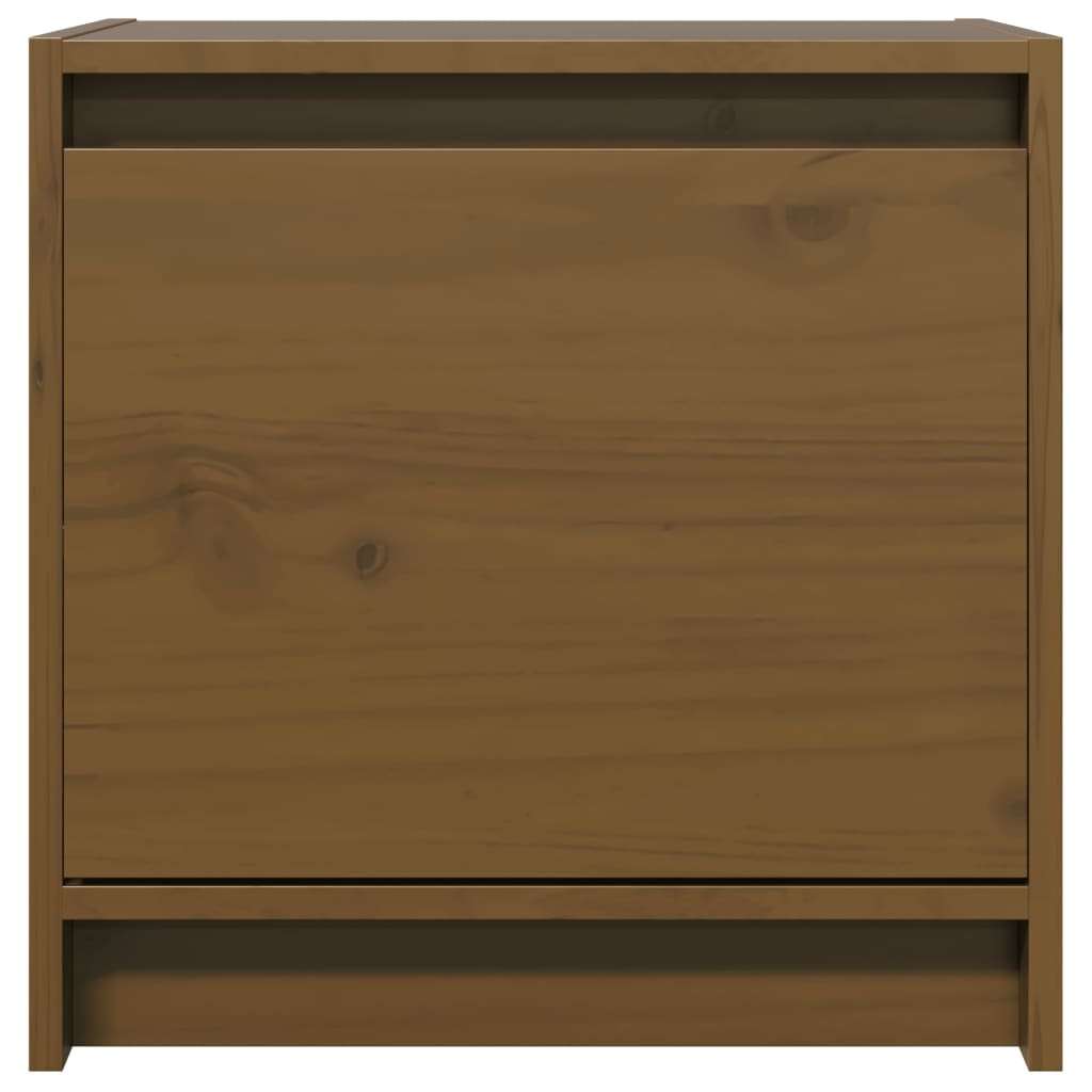 Mesitas De Noche 2 Uds Madera De Pino Marrón Miel 40x30,5x40 Cm_1