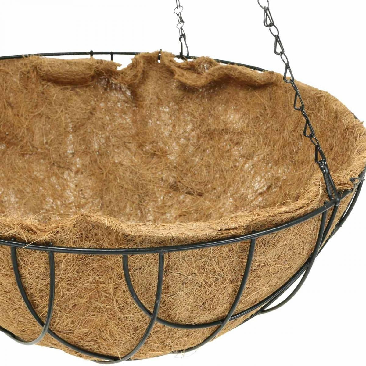 Cesto suspenso redondo com forro de coco Ø40 cm Biotop
