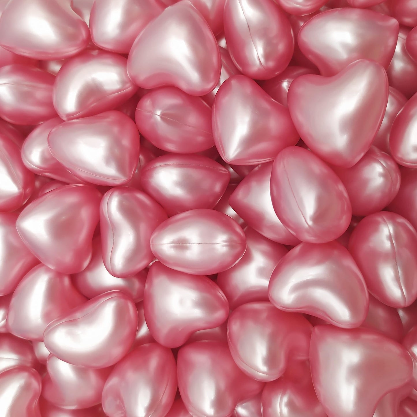 Pack 40 Perlas De Baño Aromatizada En Forma De Corazón - Con Aceite De Soja - Hidratante Y Aromática - Aroma Rosas_2