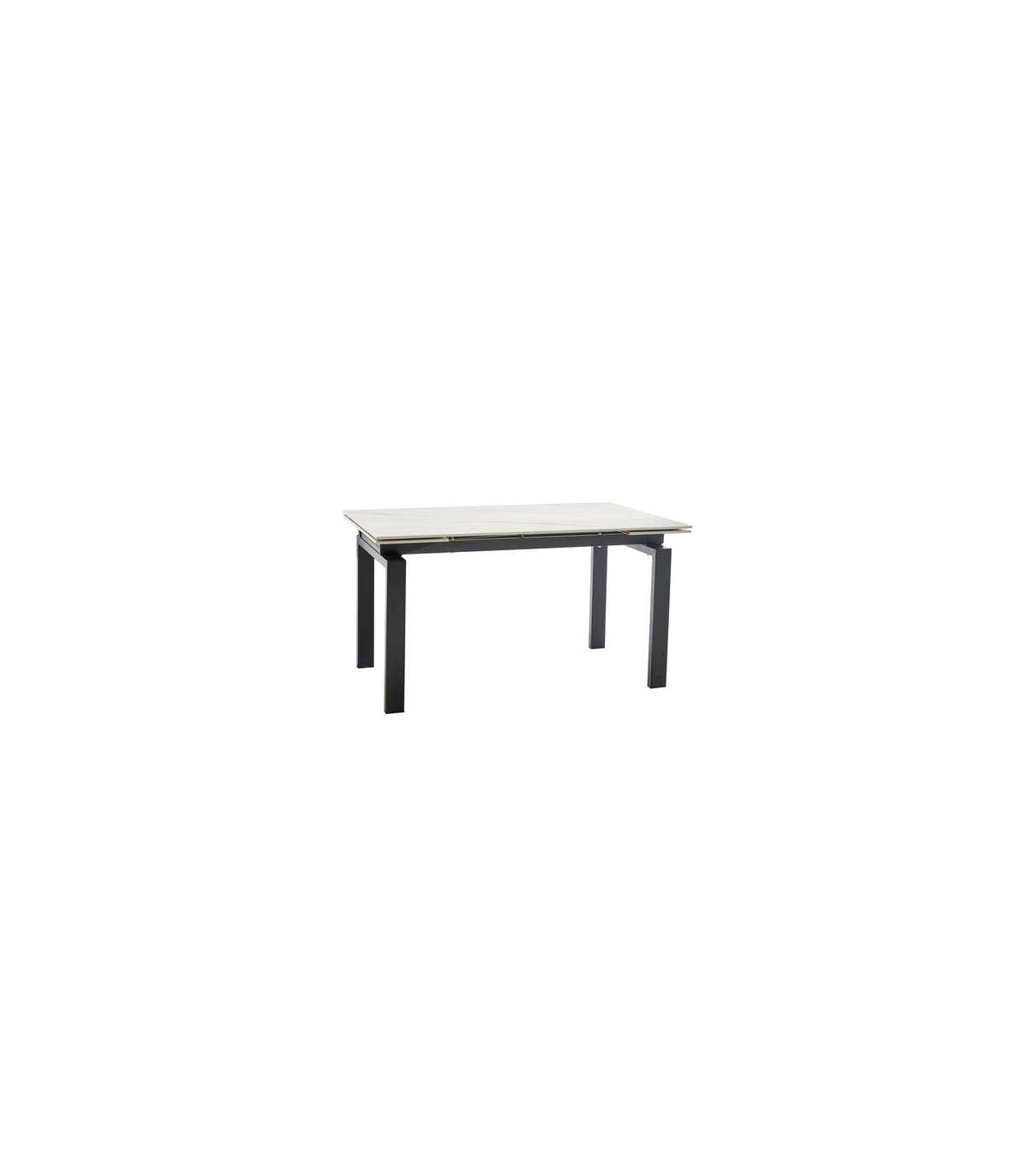 Mesa De Comedor Cheap Garona Extensible Patas Negras. 140200 Cm(ancho) 76 Cm(altura) 90 Cm(fondo)_0