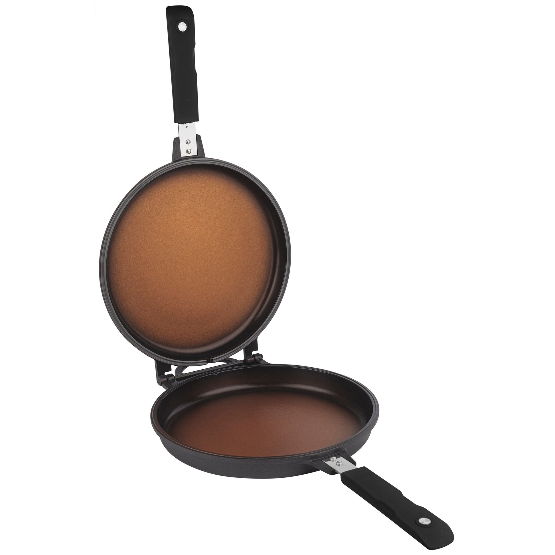Asador Doble Redondo 26cm Aluminio Fundido Ind Origen_0