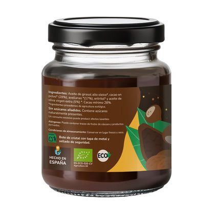 Creme de avelã e cacau sem adição de açúcar ECO Planeta Huerto 230 gr
