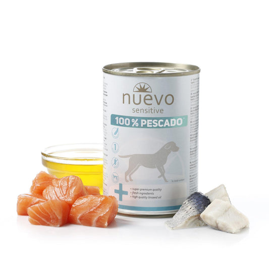 Novo Sensitive Dog Can 100% Peixe 400g monoproteína