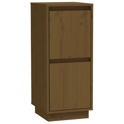 Aparador De Madera Maciza De Pino Marrón Miel 31,5x34x75 Cm / Vetonek_5