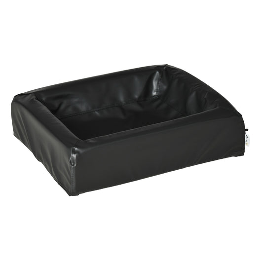 Pawhut Cama Para Perros Pequeños Lavable Con Cremallera 58x49x14,5 Cm Negro_0