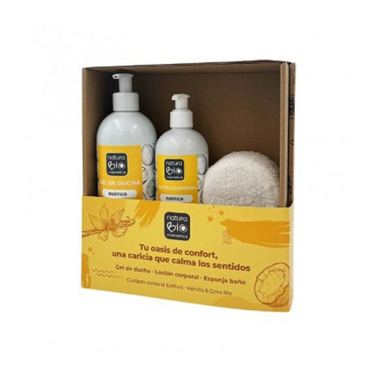 Pack Higiene e Cuidado Corporal Exótico + Oferta Caixa Presente NaturaBIO Cosmetics