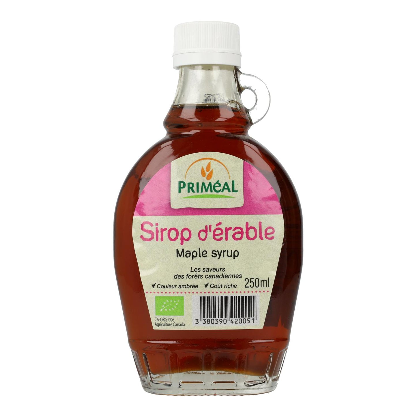 Xarope de ácer Primeal Grau C 250ml