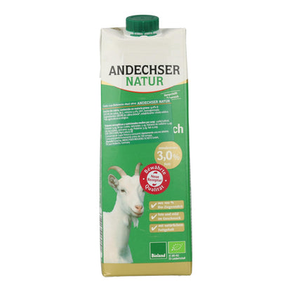 Leite de cabra mínimo 3% gordura Bio, 1L