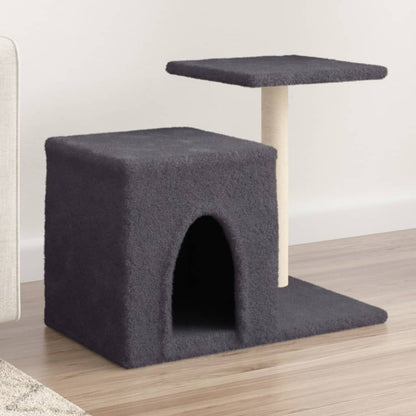 Vidaxl Rascador Para Gatos Con Postes De Sisal Gris Oscuro 50,5 Cm_1