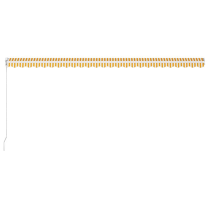 Vidaxl Toldo Manual Retráctil Amarillo Y Blanco 600x300 Cm_4