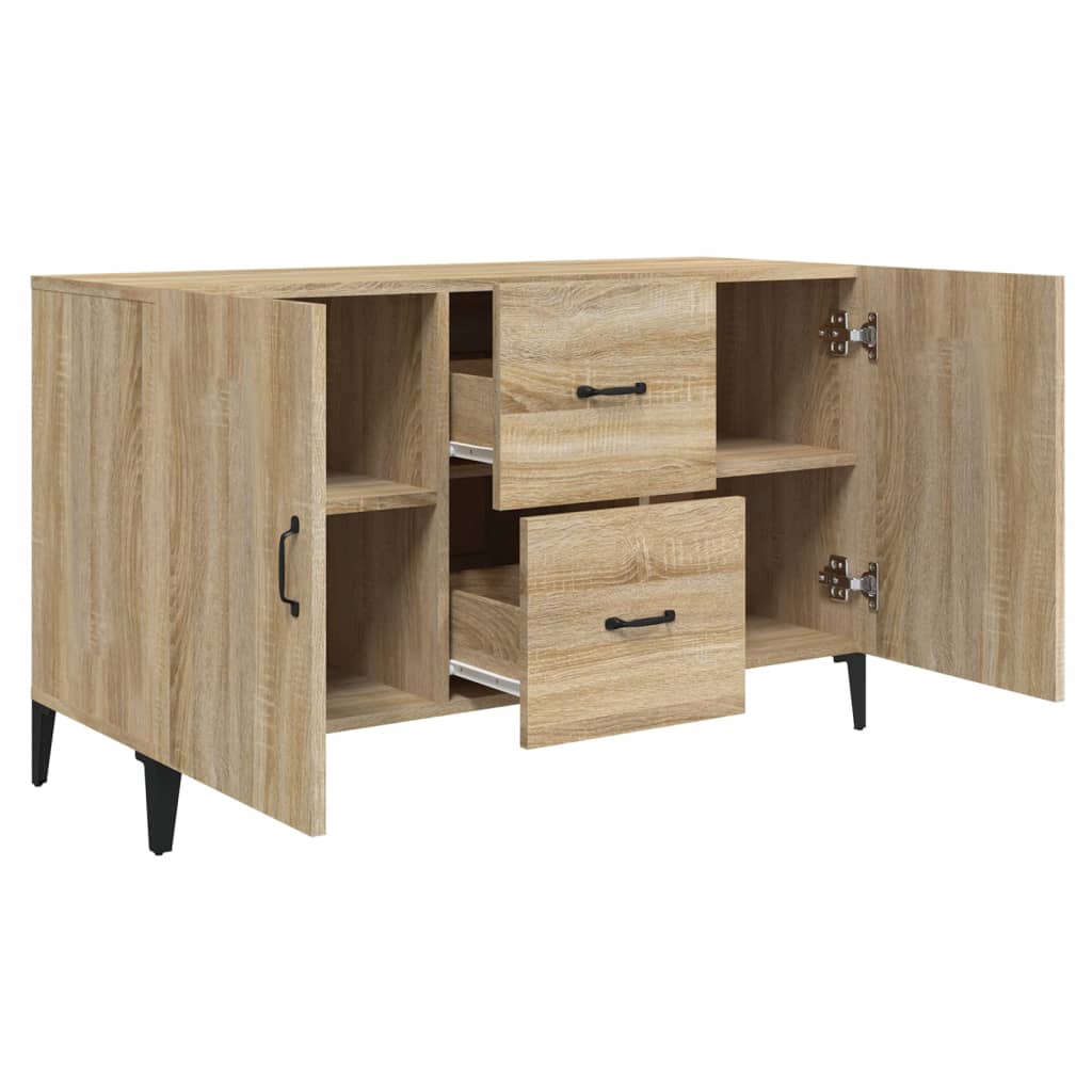 Aparador De Madera De Ingeniería Roble Sonoma 100x36x60 Cm / Vetonek_2