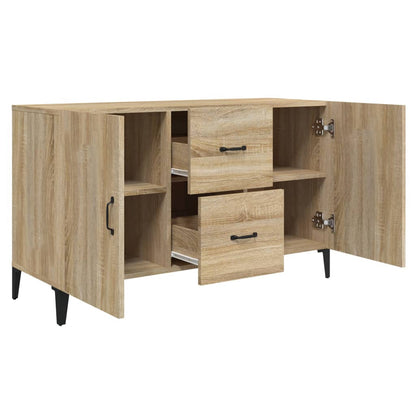 Aparador De Madera De Ingeniería Roble Sonoma 100x36x60 Cm / Vetonek_2