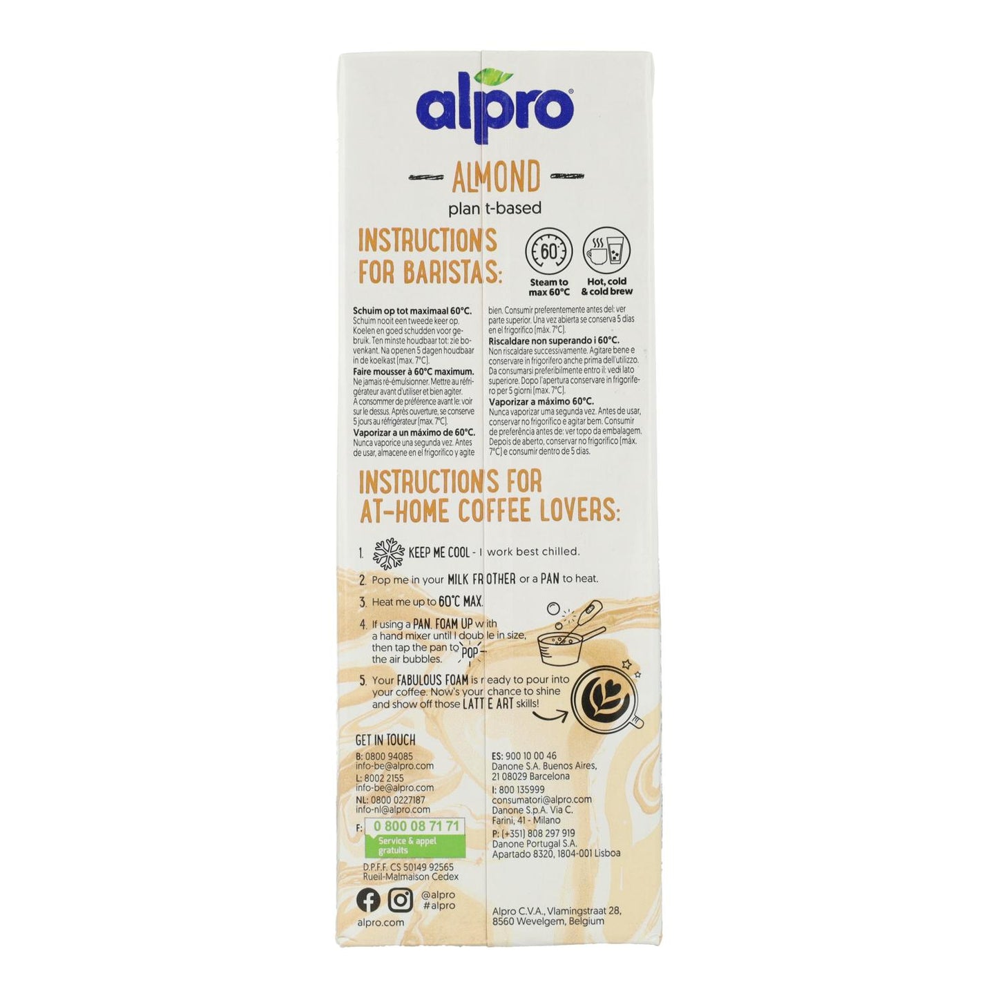 Bebida Alpro Barista Amêndoa 1 Litro