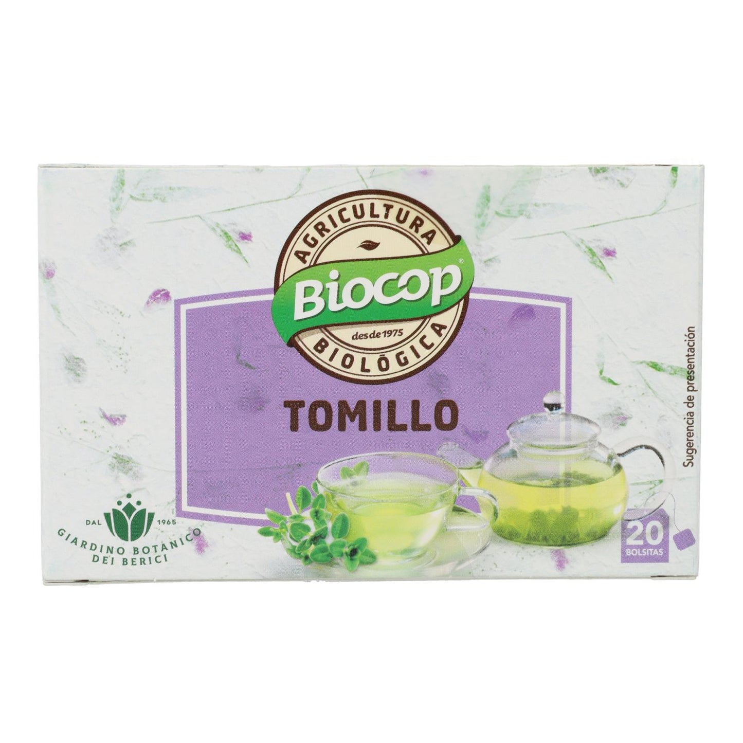 Chá de Tomilho Biocop Giardino, 20 saquetas