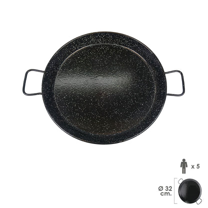 Paellera Valenciana esmaltada 5 personas 32 cm_0