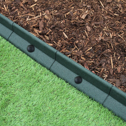 Bordes De Césped Verde Flexibles Jardín Bordes De Césped Paquete De 6 X 1.2m_3