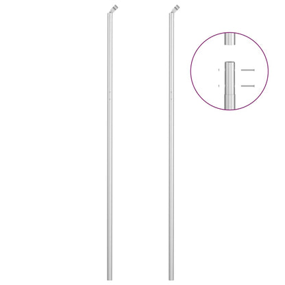 Valla Tela Metálica Y Postes Acero Galvanizado Plata 15x1,5 M / Vetonek_0