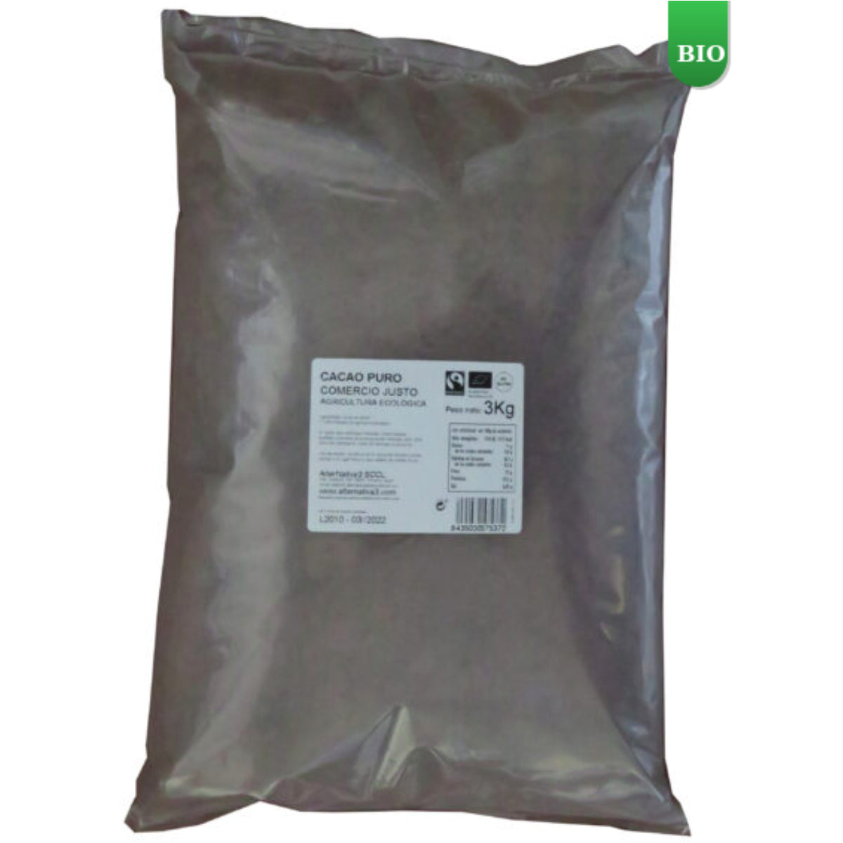 Cacau Puro Magro BIO FT Alternativa3 3kg