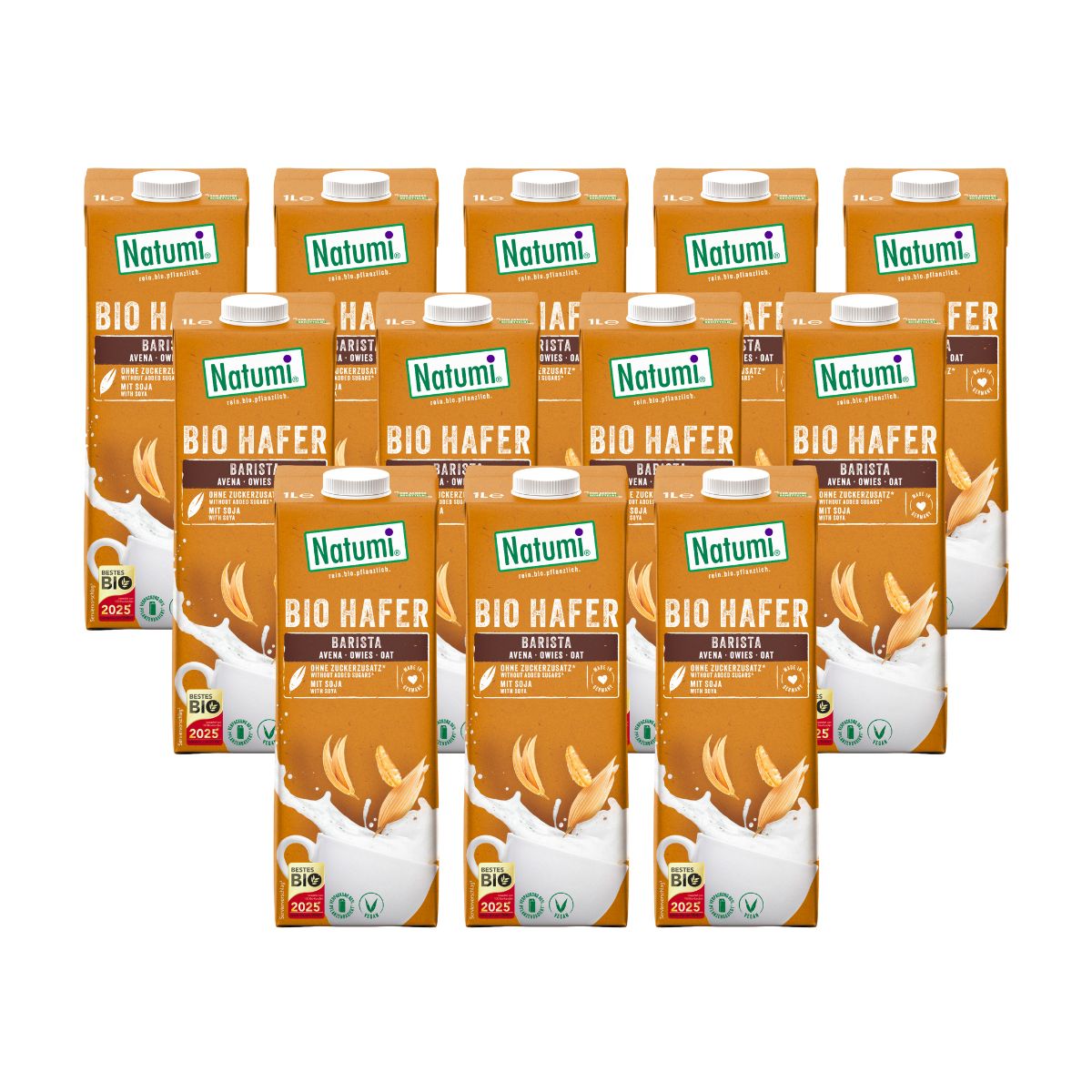 Pack 12 x Bebida de Aveia Natumi BIO Barista 1 L