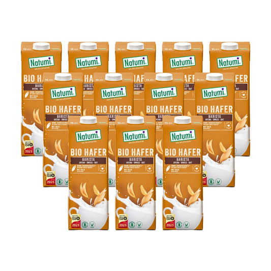 Pack 12 x Bebida de Aveia Natumi BIO Barista 1 L