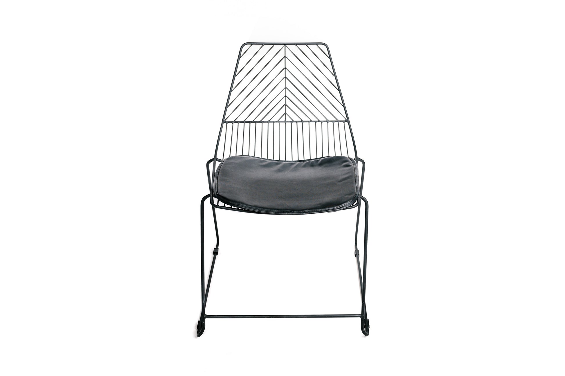 Juego De 4 Sillas De Comedor Estilo Industrial De Metal Negro Con Base Apilable 60x59x81 Cm- Muebles De Comedor_1