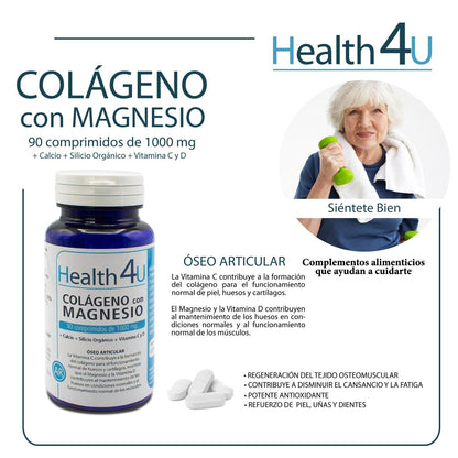 H4U Colagénio com Magnésio 90 comprimidos de 1.000 mg