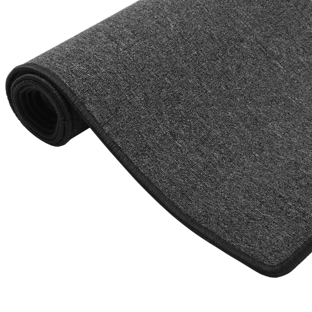 Vidaxl Alfombra De Pasillo Gris Antracita 50x100 Cm_1