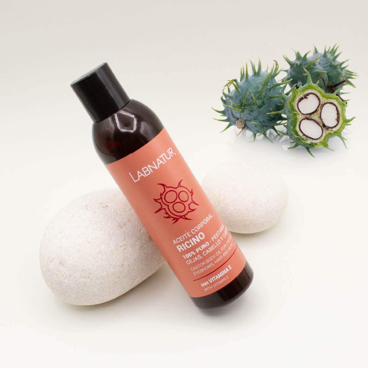 Aceite Corporal de Ricino Labnatur 200 ml | Nutre y Fortalece | Piel, Cabello, Pestañas, Cejas y Uñas | Vegano_1