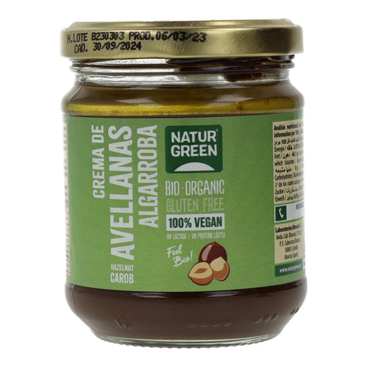 Creme de Avelã e Alfarroba Naturgreen, 200 g