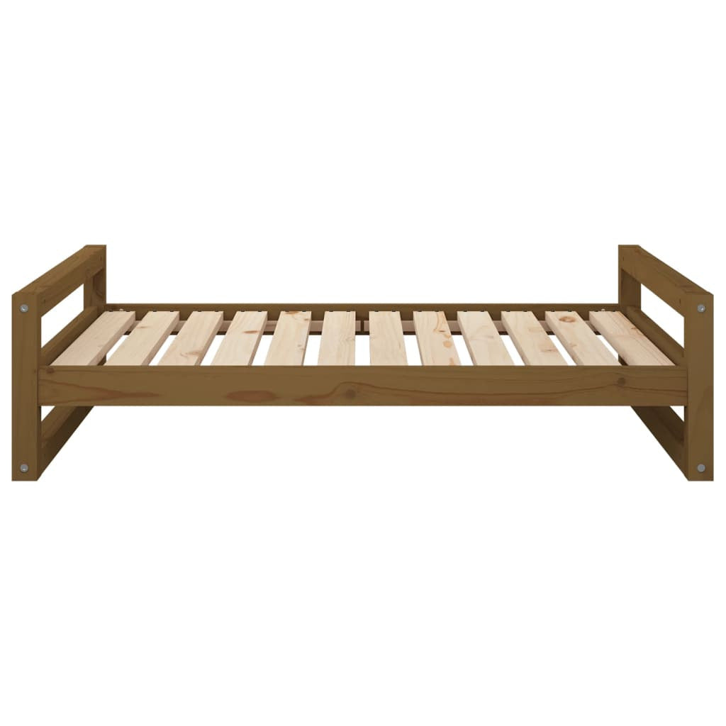 Vidaxl Cama Para Perros Madera De Pino Marrón Miel 105,5x75,5x28 Cm_4