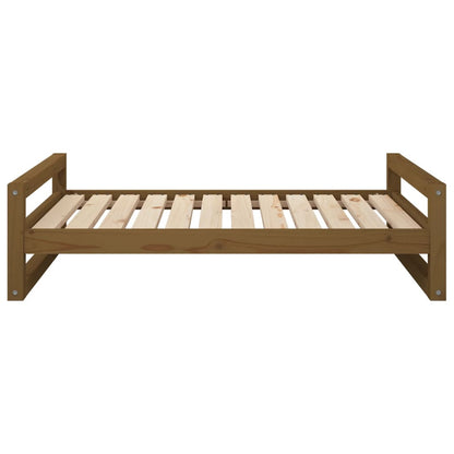 Vidaxl Cama Para Perros Madera De Pino Marrón Miel 105,5x75,5x28 Cm_4