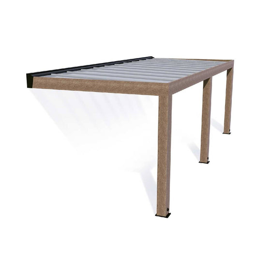 Pérgula anexa em madeira de cedro de Helsínquia 300x730 cm Canopia