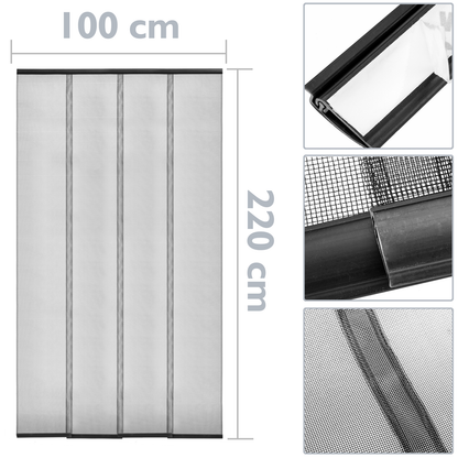 Mosquitera Para Puerta Max 100 X 220 Cm Cortina De Paneles_1