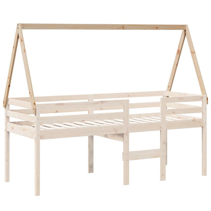 Techo De Cama Infantil Madera Maciza Pino 209x85,5x88 Cm_2