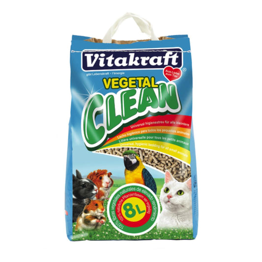 Cama de vegetais em pellets Vitakraft Vegetal Clean 8 L