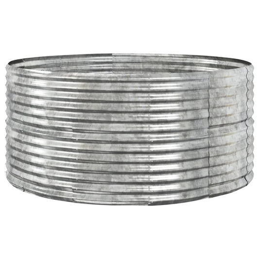 Jardinera Arriate Acero Galvanizado Plata 140x140x68 Cm_0
