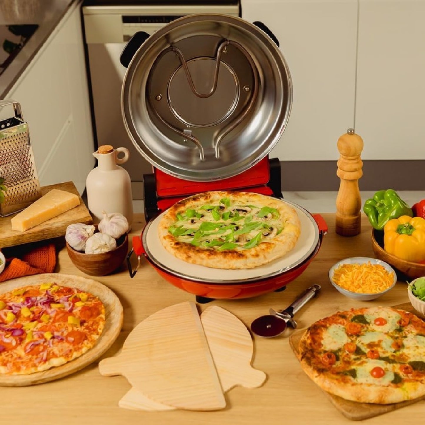 Cecotec Pizza Maker Horno Grill Eléctrico Para Pizza Fun Pizza&co Mamma Mía Vista_2