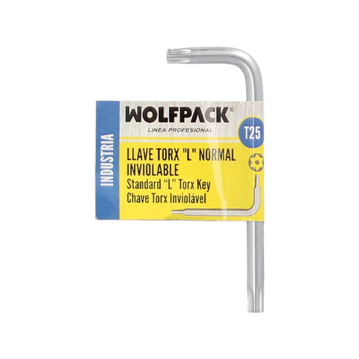 Llave Torx Inviolable Standar Acero Cromo Vanadio Profesional T25 Mm. Llave Estrella, Llave Allen Estrella