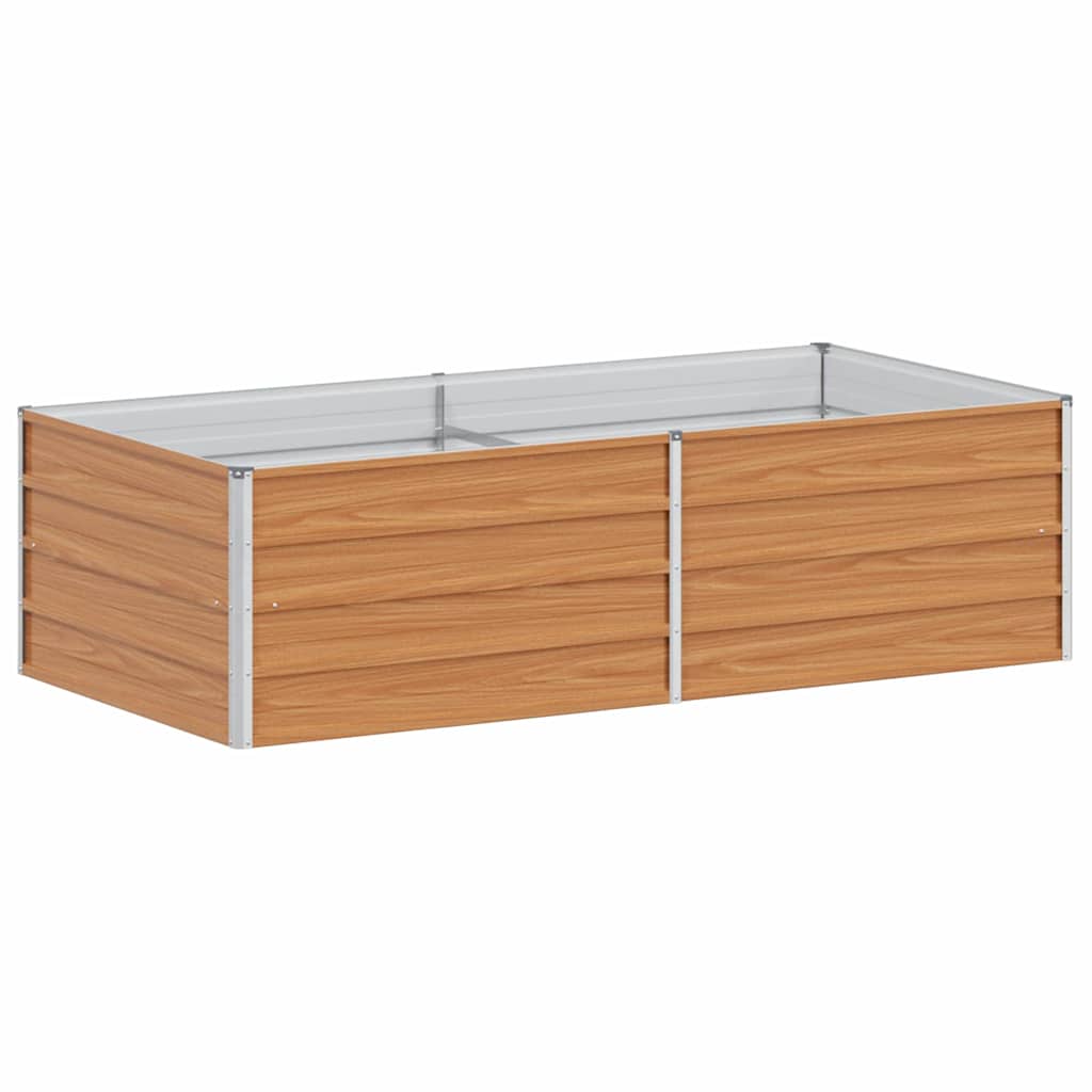 Arriate Elevado Marrón Claro 160 X 80 X 45 Cm Acero Galvanizado_0