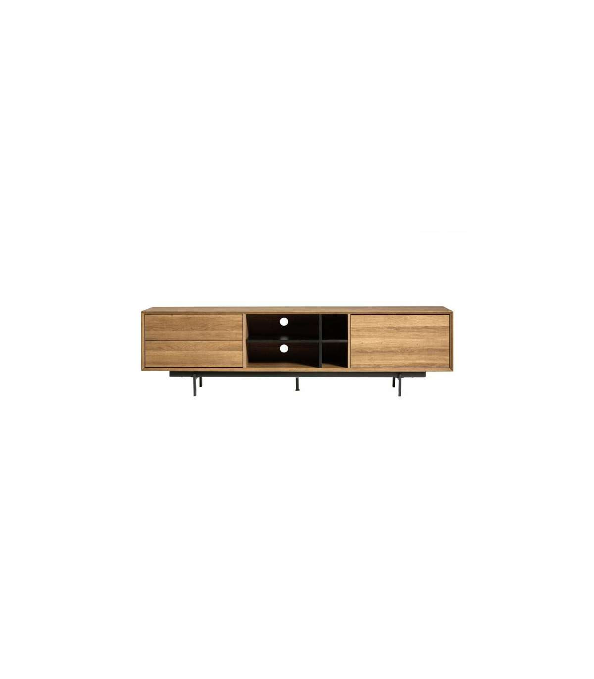 Mueble Para Televisión Matrix Acabado Roble 50 Cm(alto)180 Cm(ancho)40 Cm(fondo).._0
