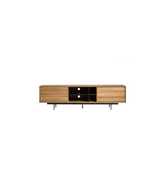 Mueble Para Televisión Matrix Acabado Roble 50 Cm(alto)180 Cm(ancho)40 Cm(fondo).._0