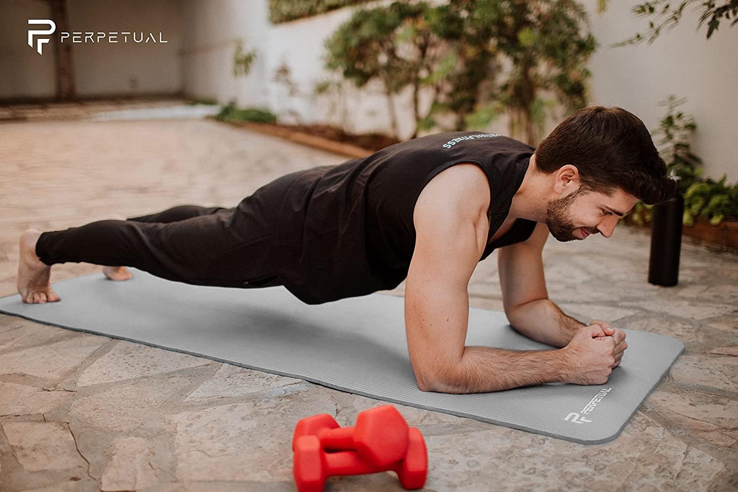 Esterilla De Yoga Y Pilates Antideslizante De 10mm Perpetual Con Correa Y Bolsa De Transporte_3