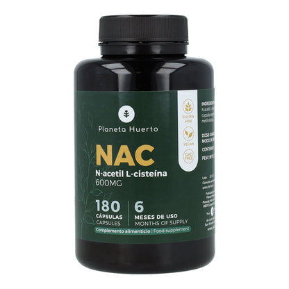 NAC 600 mg Planeta Huerto 180 cápsulas