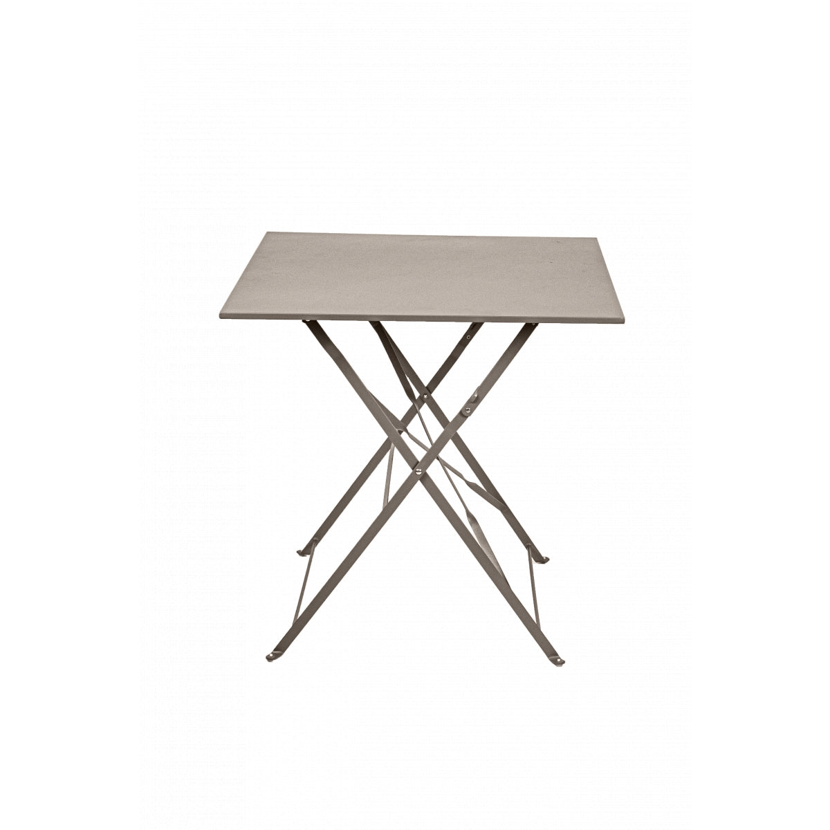 Mesa De Jardín Plegable Bistrot Cuadrada 2 Personas Gris 70x70cm- Mobiliario De Jardín_3