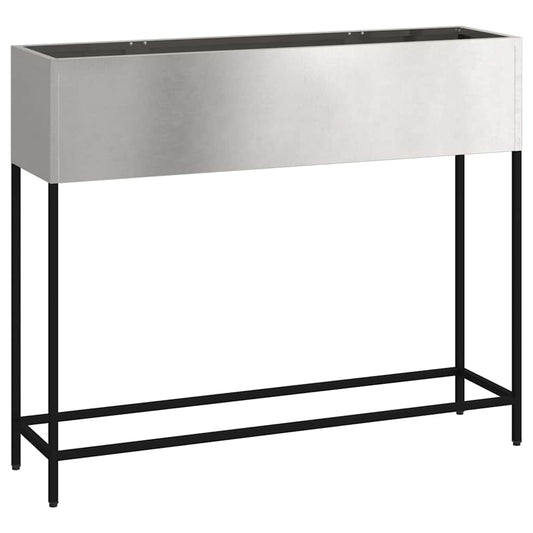 Jardinera Elevada Plateado 100 X 26 X 82 Cm Acero Inoxidable_0