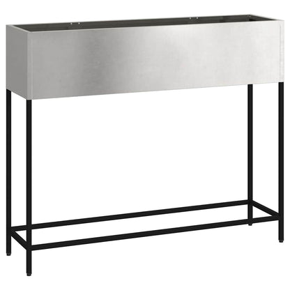 Jardinera Elevada Plateado 100 X 26 X 82 Cm Acero Inoxidable_0